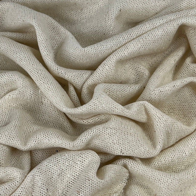 Cream Hacci Jersey - 36" Sweater Knit Remnant