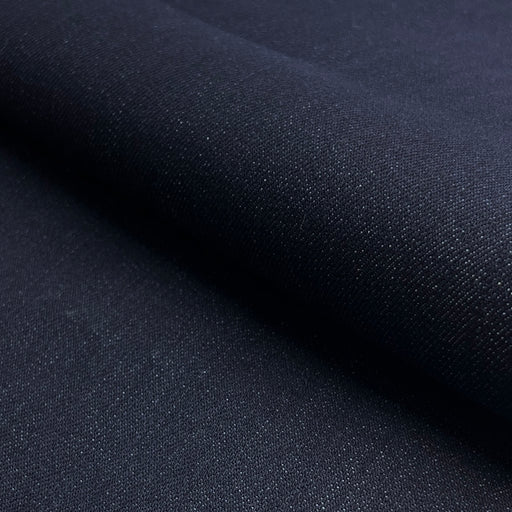 Close-up of dark blue fabric texture