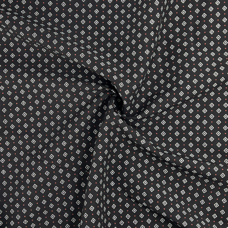 Diamond Dots Polyester/Spandex Plainweave Suiting