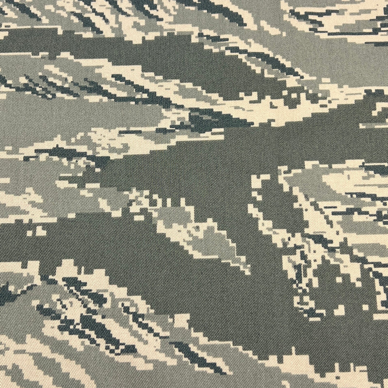 Digital camouflage pattern on fabric