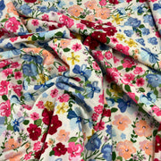 Ditzy Floral Print Nylon/Spandex Swimwear Jersey - 2-Yard Roll End