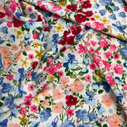 Ditzy Floral Print Nylon/Spandex Swimwear Jersey - 2-Yard Roll End