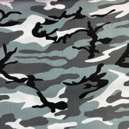 Grey | Army Camouflage Easycare WR Print - SKU 5824G #U17