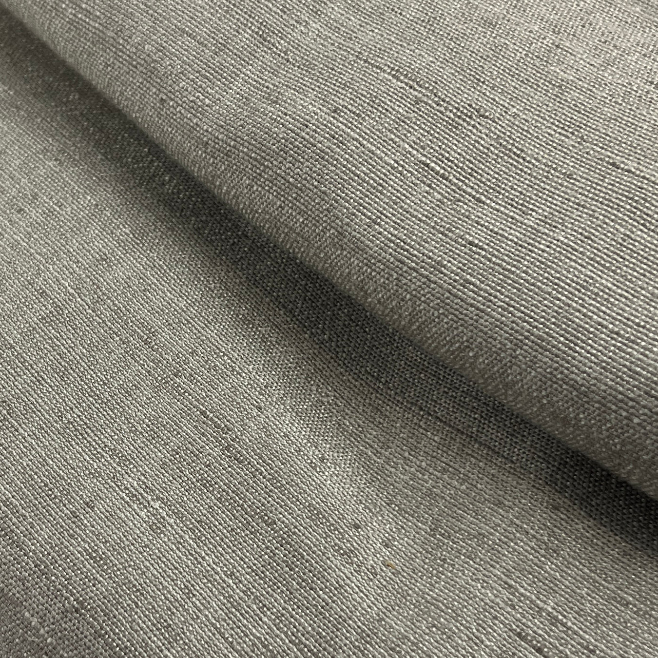 Grey corded slub woven fabric for upholstery, drapes, covers and other home decor purposes
