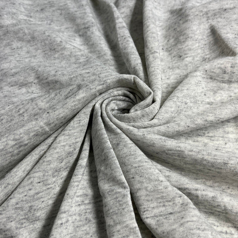 Heather Grey Lightweight Jersey Knit - 36" Remnant