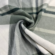 Heavyweight Brawny Cotton Flannel Plaid - Sage & Ivory