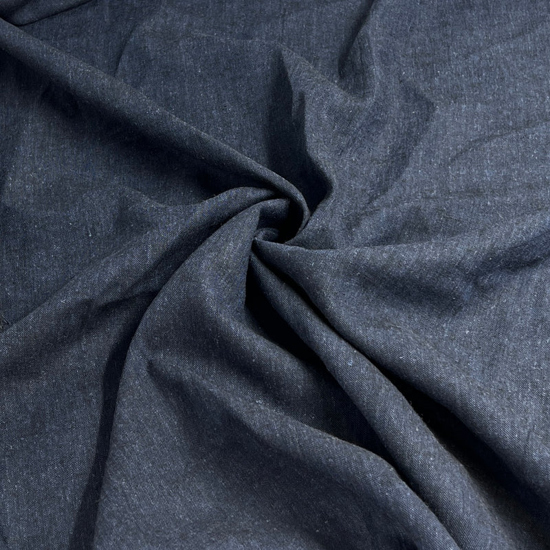 Heritage Linen - Flax Linen Blend - 5 Ounce Navy Wash Effect | SKU 8048B