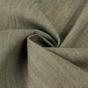 Closeup of olive green lightweight stretch denim with high spandex content