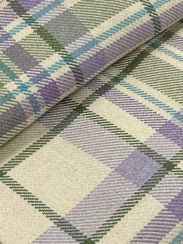 Home Décor Cuts - Lavender & Grass Green Twill Weave | 70" REMNANT