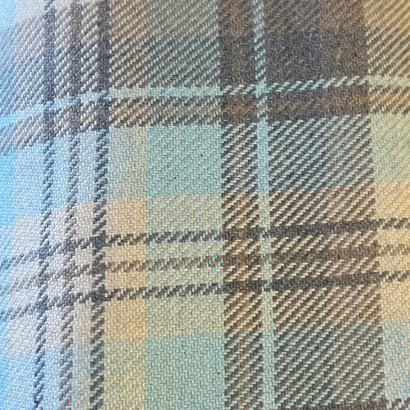 Home Décor Cuts - Sky Blue & Grey Twill Weave | 72" REMNANT