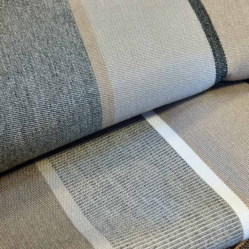 Home Décor Cuts - Taupe & Grey Stripe | 32" REMNANT