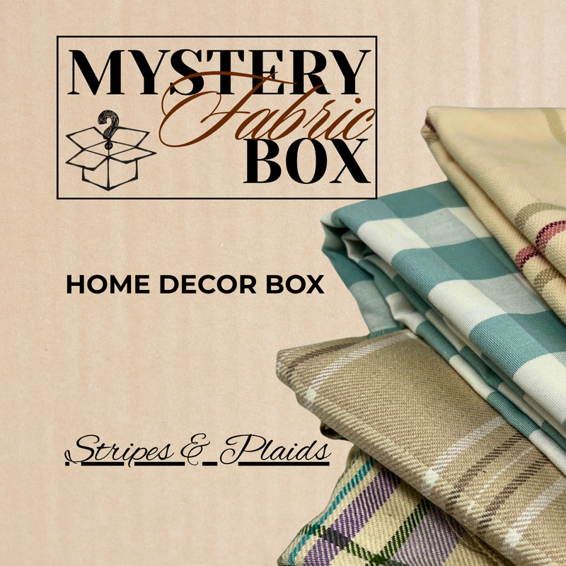 Home Décor Box - Drapery & Upholstery Fabrics in Stripes & Plaids | 10-Yard Mystery Box