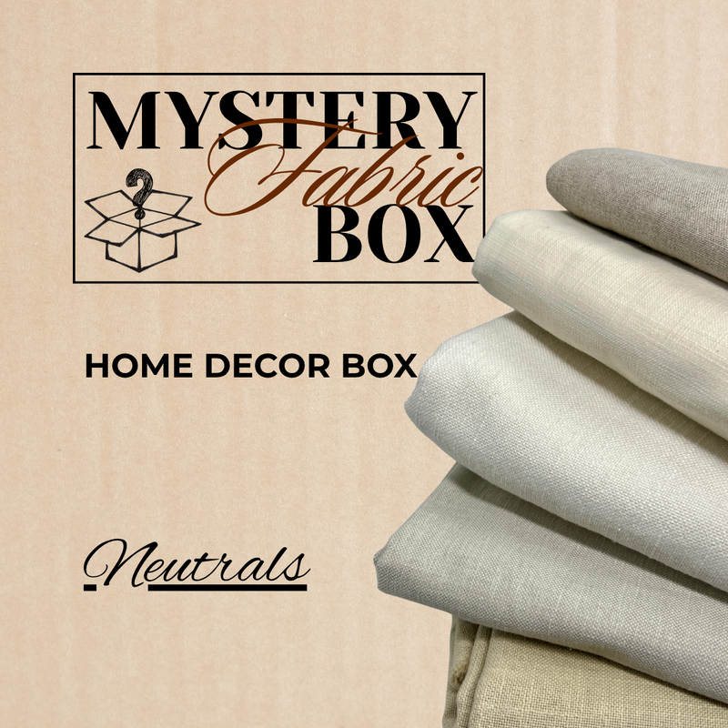 Home Décor Box - Drapery & Upholstery Linens in White, Ivory & Neutrals | Mystery Box