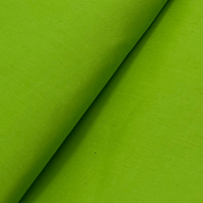 Cotton/Polyester Solid Woven Shirting - Lime | REMNANTS