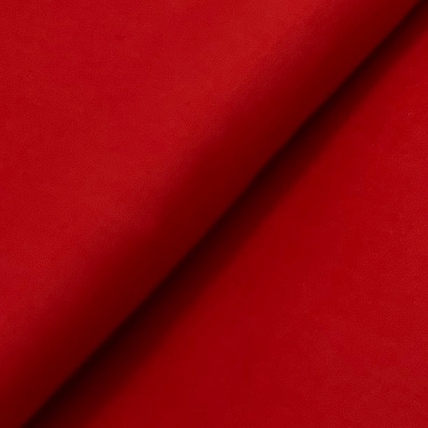 Cotton/Polyester Solid Woven Shirting - Red | REMNANTS