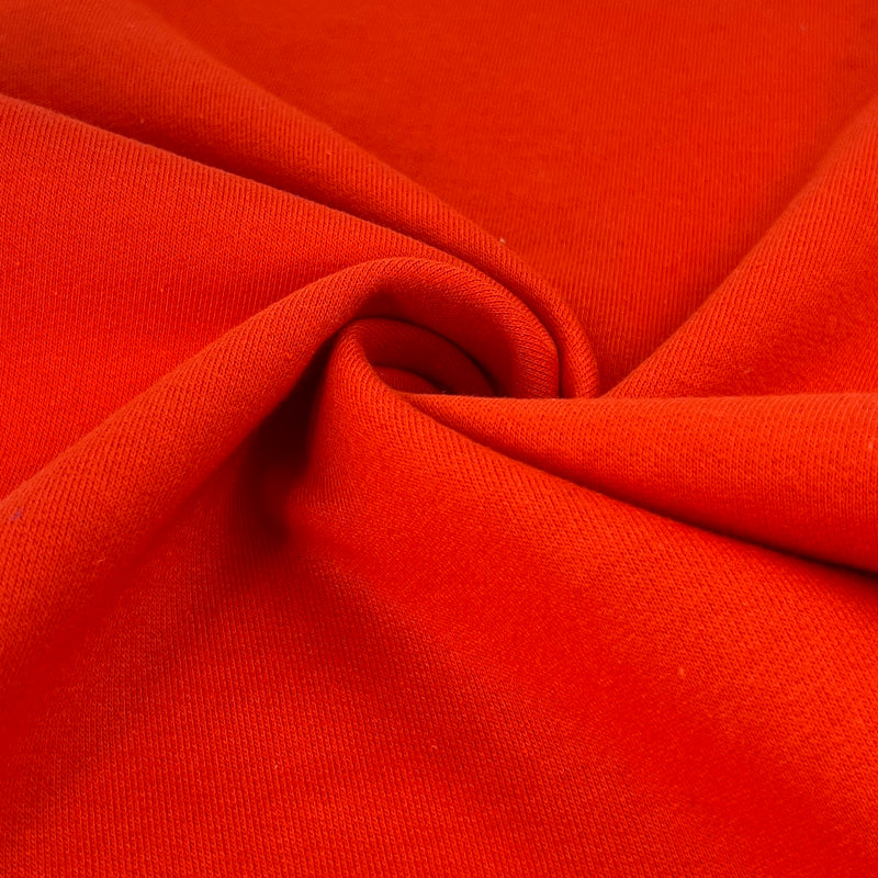 Combed Cotton/Polyester Sweatshirt Fleece (Made in America) - Red | SKU 8028SF #S13