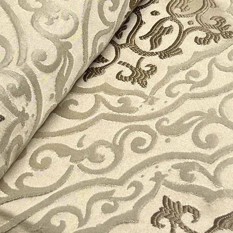 Tan & Mocha Jacquard - 96" Maker's Cut - Home Décor Cuts