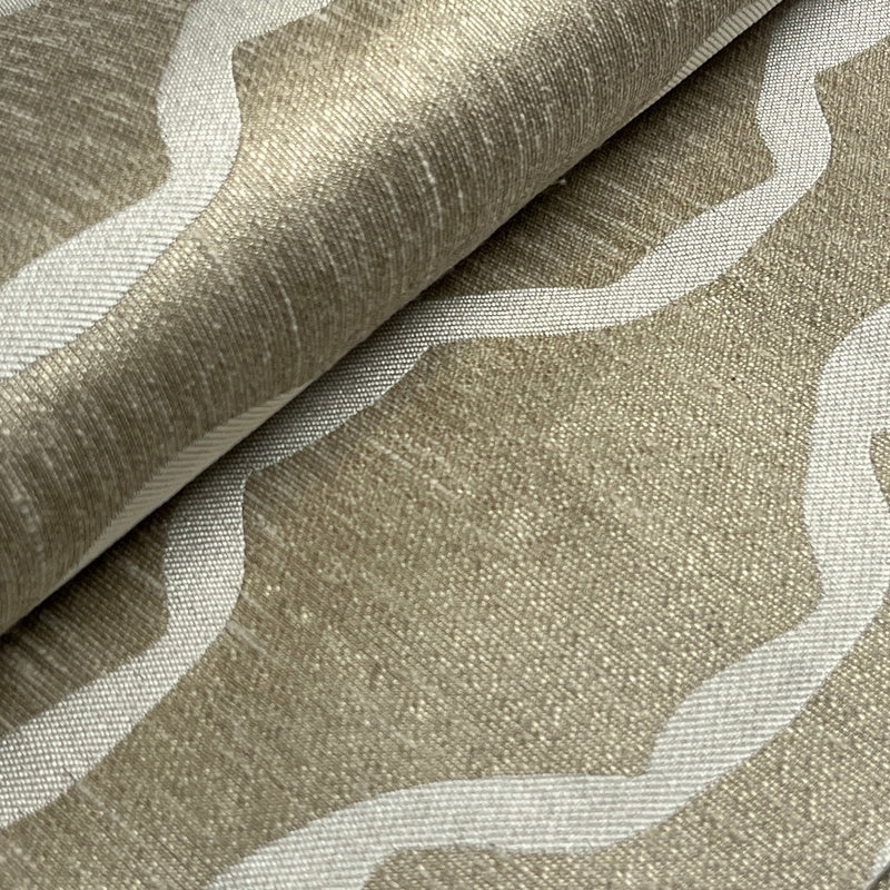 Light Gold Wavy Stripes - 72" Maker's Cut - House & Home Bundles