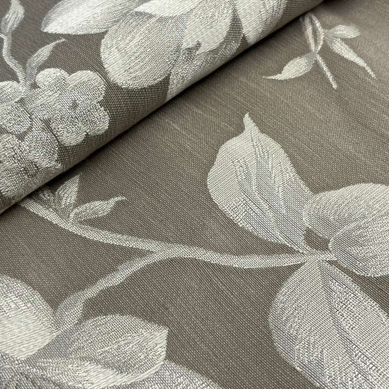 Light Taupe Floral Leaves Jacquard - 72" Maker's Cut - House & Home Bundles