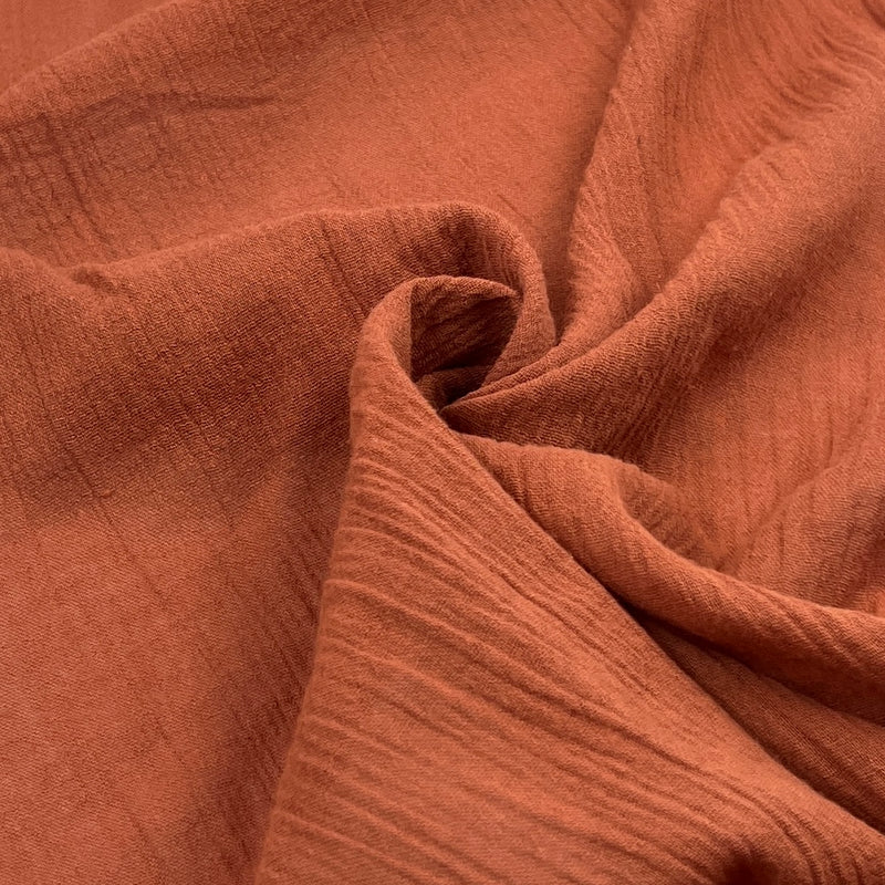 100% Cotton 50” Bubble Gauze - Auburn | SKU 2815A #U98