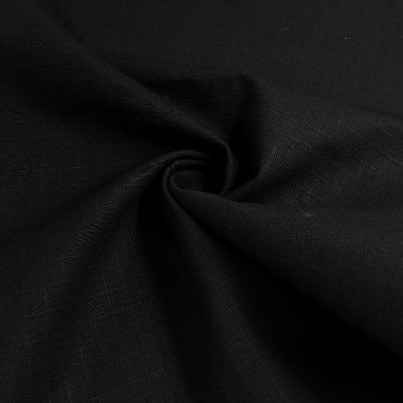 100% Cotton Canvas - 1/2" Ripstop - 10 Ounce Black | SKU 8056
