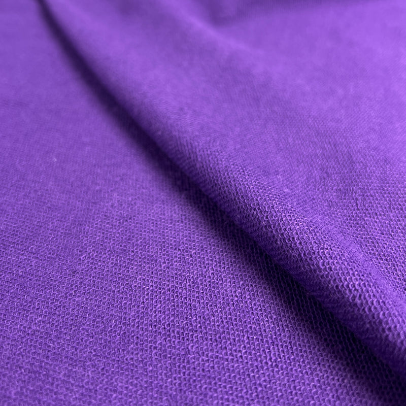 Purple Cotton/Spandex French Terry Knit - SKU 8077 #S109