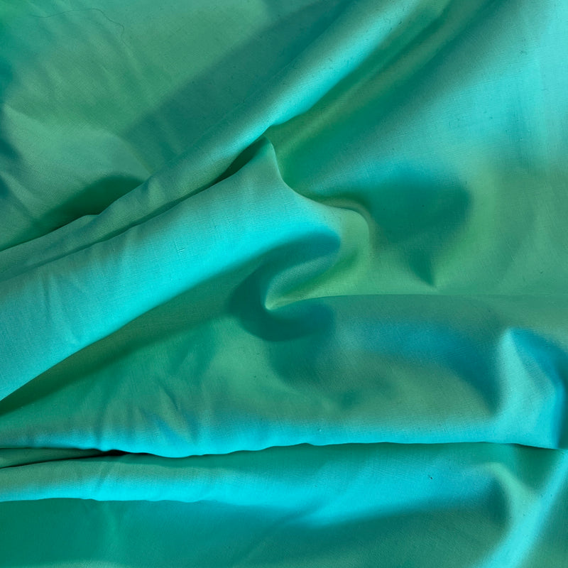 Mint Poly/Cotton Shirting - REMNANTS