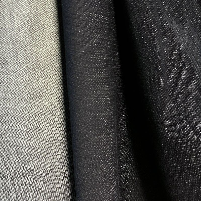 Dark Indigo Broken Weave Stretch Denim - Made in Italy (Jacob Cohen Closeouts) - SKU 8051 #R62i