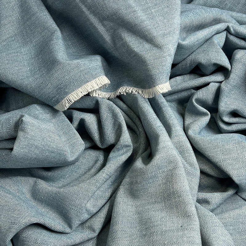 Sky Blue Chambray - 110" Maker's Cut - House & Home Bundles