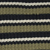 Olive Stripe Waffled Thermal 1.5 inch repeat stripe