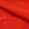 Red 7 Ounce Waffle Thermal 100% Cotton Knit Fabric