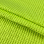 Neon Yellow 7 Ounce Waffle Thermal Knit Fabric For Winter
