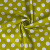 Lime & White Dots | Printed Cotton/Spandex Jersey | SKU 7686A #U112