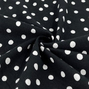 Black and White Dot Printed T-shirt Jersey