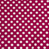 Pink and White Polka Dot Jersey Knit Fabric | Made for Bailey Boys - soft and comfortable spandex blend