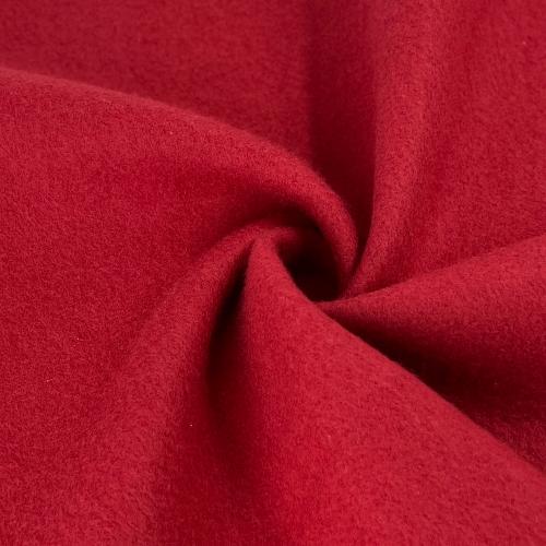 Cranberry Red Sweatshirt Fleece Knit Fabric Made In America