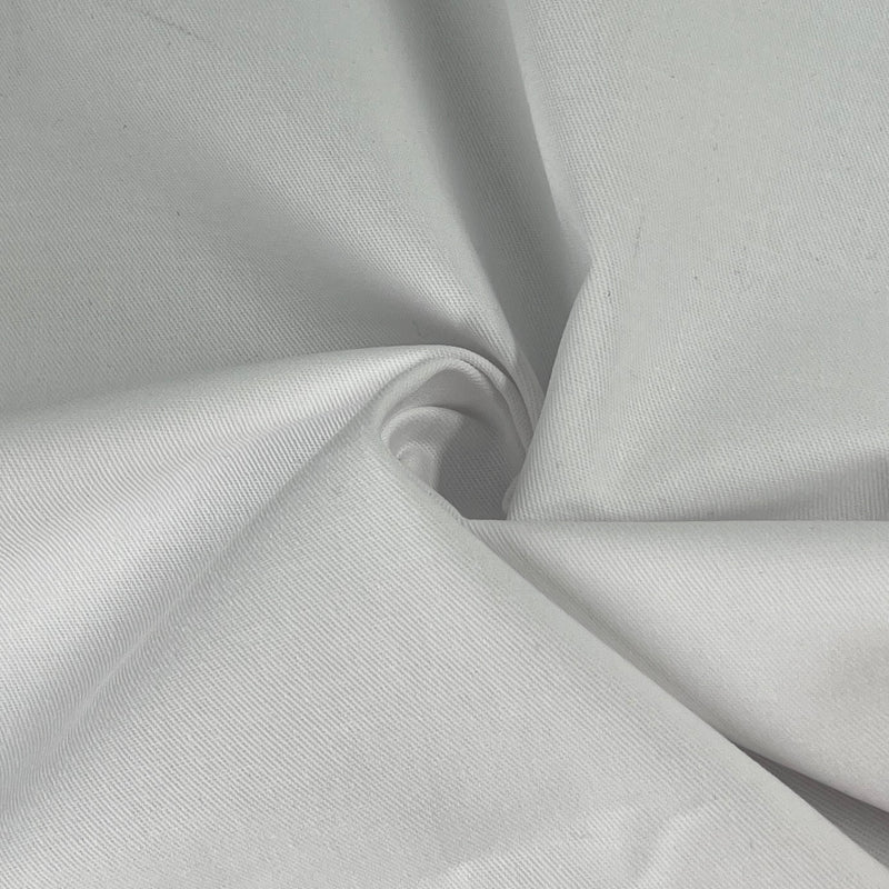 White Poly/Cotton Twill - 7.5 Ounce | SKU 7697 #U118