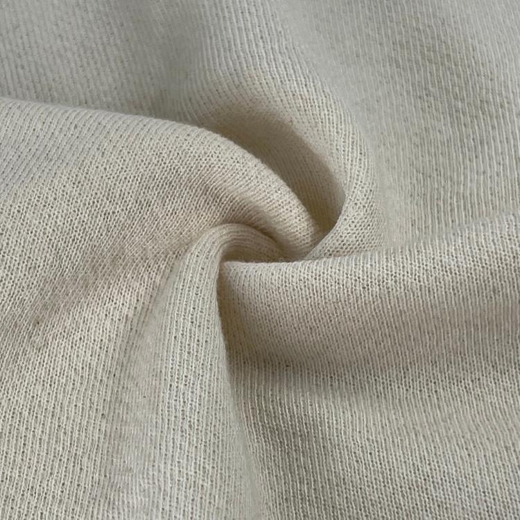 Tubular French Terry Knit Fabric - Natural Scour