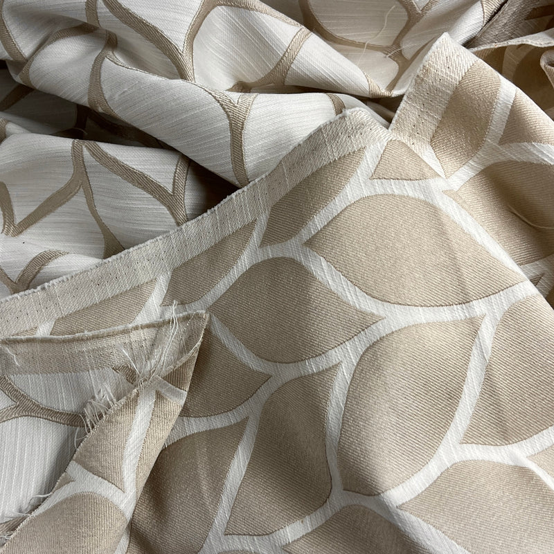 Champagne Reversible Jacquard - 46" Maker's Cut - House & Home Collection