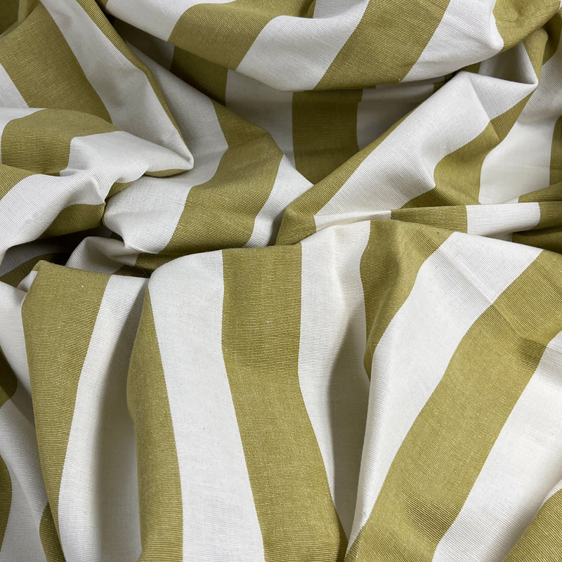 Kiwi & Natural 1.5" Stripe - 84" Maker's Cut - House & Home Collection