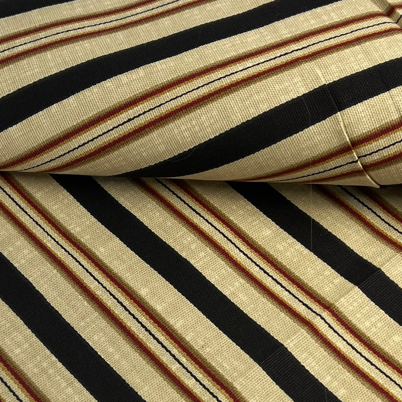 Hareem Stripe Printed Canvas - 94" Maker's Cut - House & Home Collection