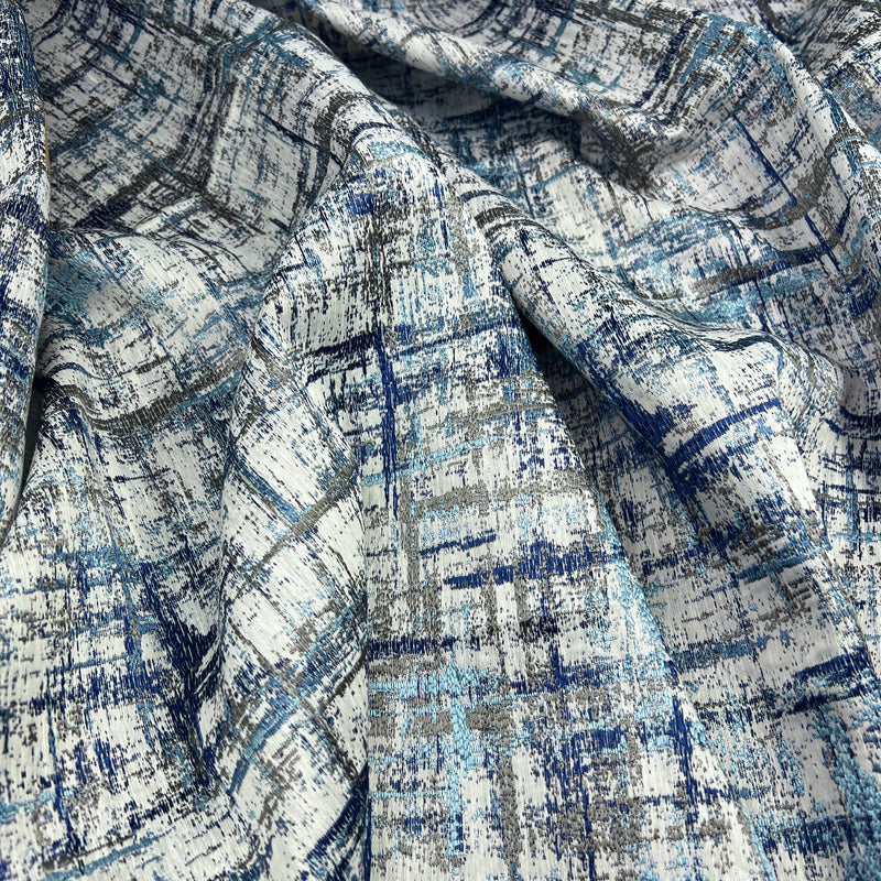 Blue & Grey Abstract - 52" x 34" Maker's Cut - House & Home Collection