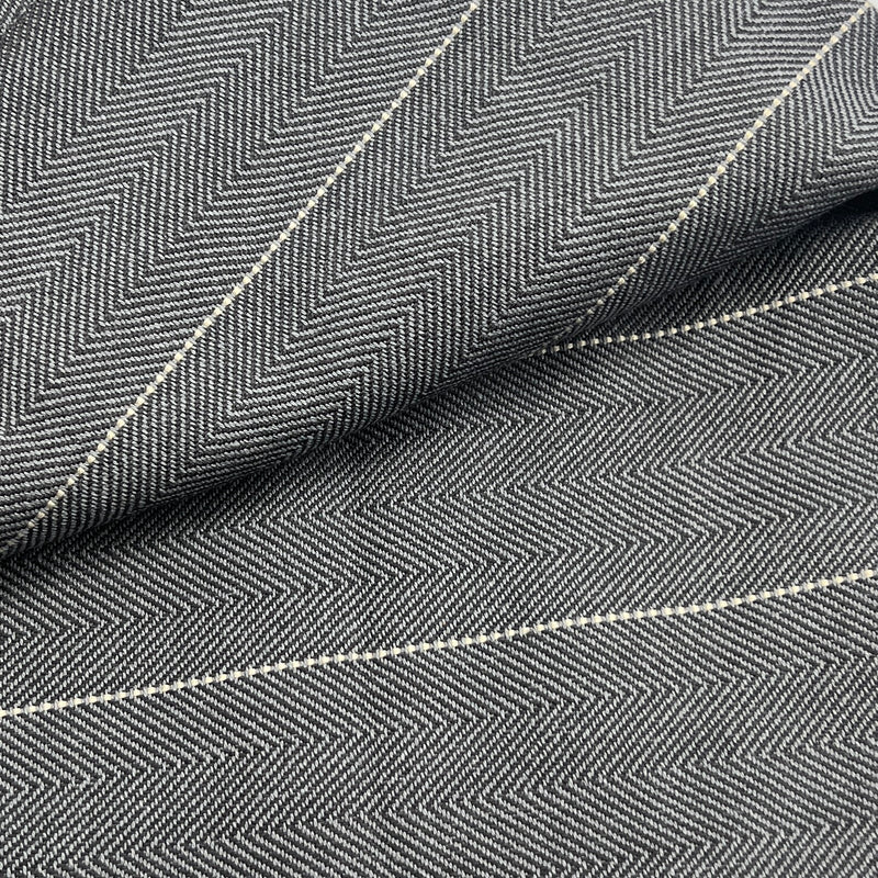 Woven Chevron Ticking Stripe - 54" Maker's Cut - House & Home Collection