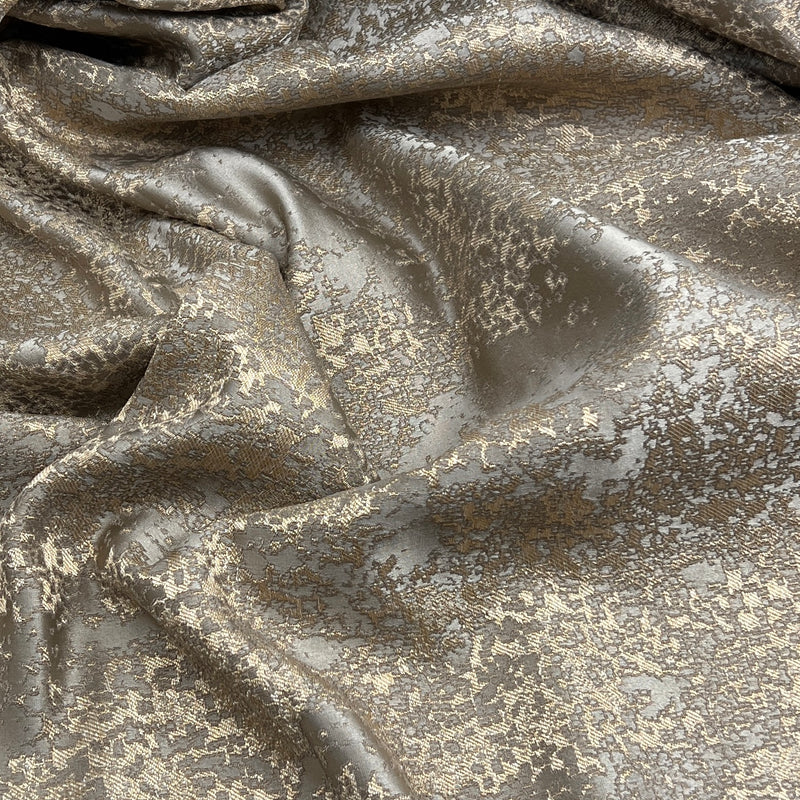 Silver & gold Textured Weave - 76" Maker's Cut - House & Home Collection