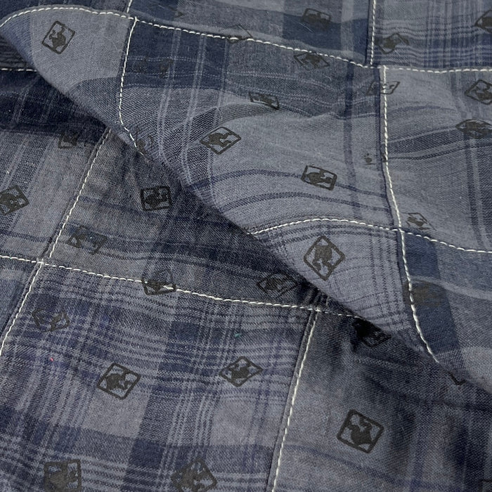 Charcoal Plaid Patchwork Shirting | SKU 7710 #U1