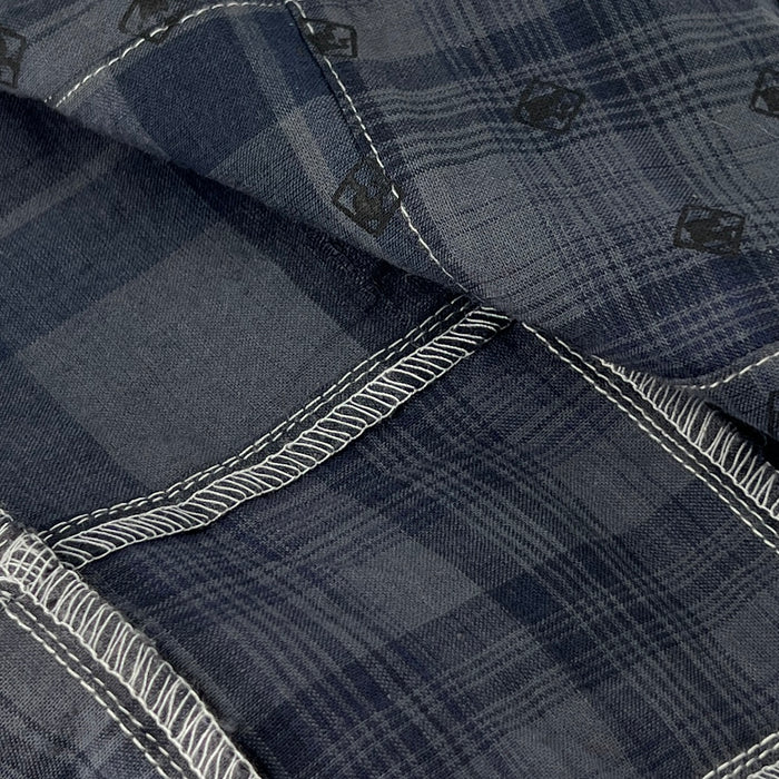 Charcoal Plaid Patchwork Shirting | SKU 7710 #U1