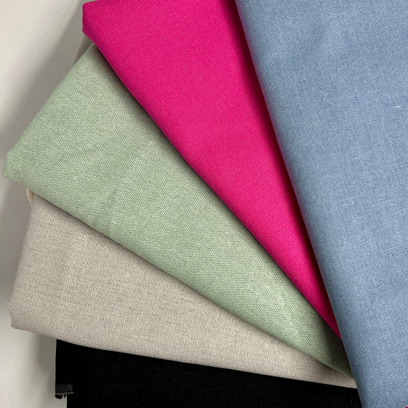 Laundered Linen Blend - 1-Yard Project Pieces - Multiple Colors