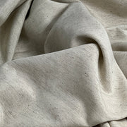 Stone natural colored linen fabric with a seeded texture
