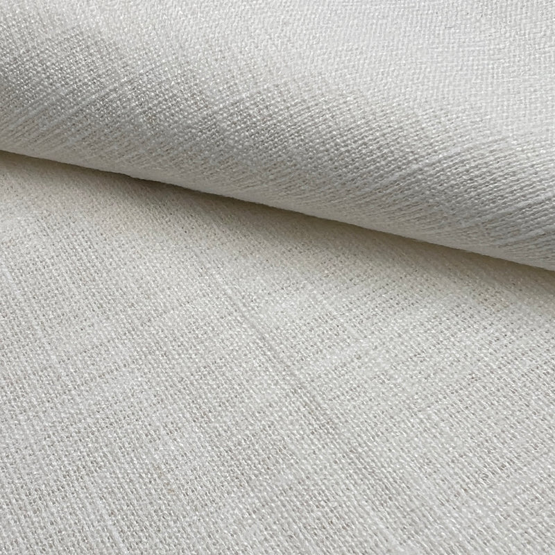 Natural, White & Ivory - Upholstery Weight Slub Linen Weaves - Remnants