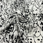 Black and white patterned fabric